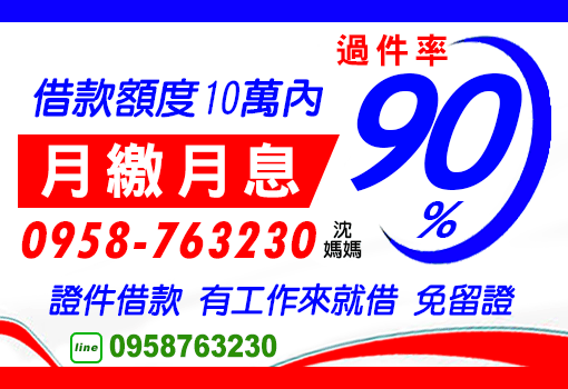 10萬內快速過件