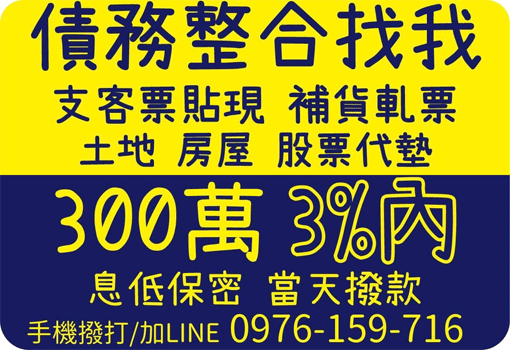 北部債務整合與票貼週轉｜北北基桃竹苗300萬內可詢問