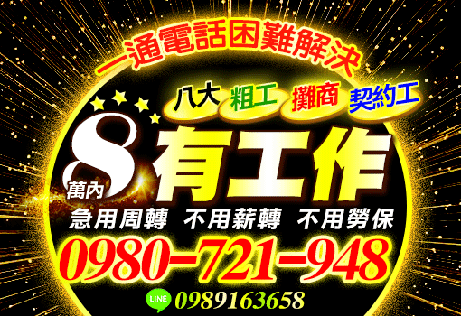 8萬內有工作