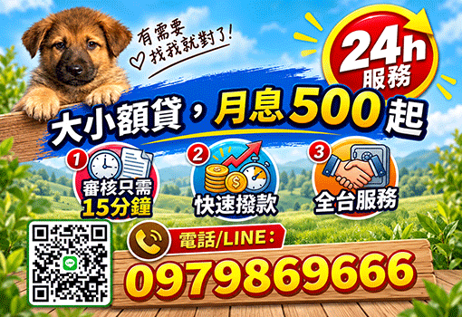 大小額貸 月息500起