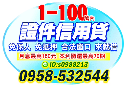證件信用貸