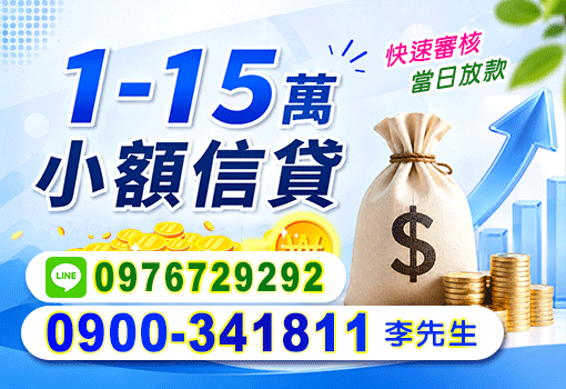 1-15萬小額信貸